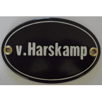 Naambord 10,5 x 7 cm